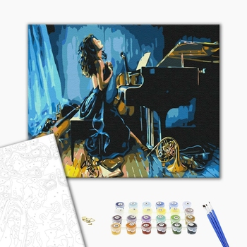 Картина по номерам Люди на картинах - Музична муза