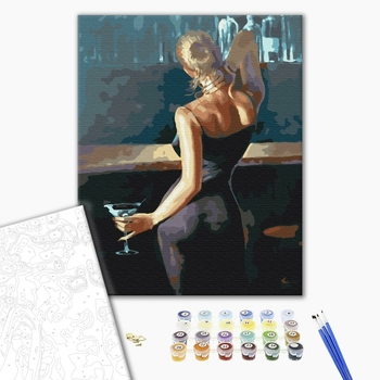 Картина по номерам Люди на картинах - Леді в чорному