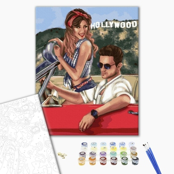 Картина по номерам Люди на картинах - Пара в Голлівуді