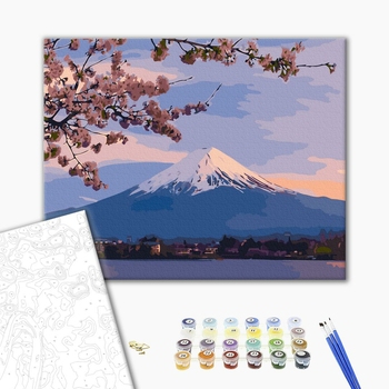 Картина по номерам Східна тематика - Гора Фуджі