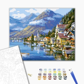 Картина по номерам Города - Гельштат. Австрія