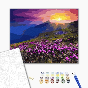 Картина по номерам Природа - Гірський луг