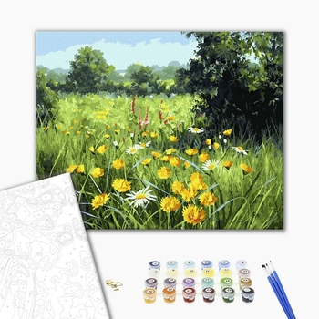 Картина по номерам Природа - Кульбабки на лузі