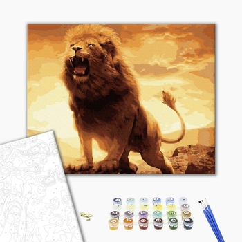 Картина по номерам Тварини, птахи та риби - Левиний рик