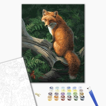 Картина по номерам Тварини, птахи та риби - Казкова лисичка