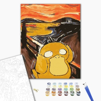 Картина по номерам Репродукції художників - Крик в пір'ї