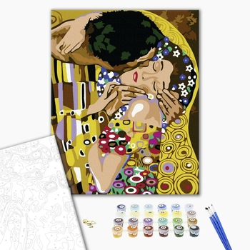 Картина по номерам Репродукції художників - Фрагмент поцілунка