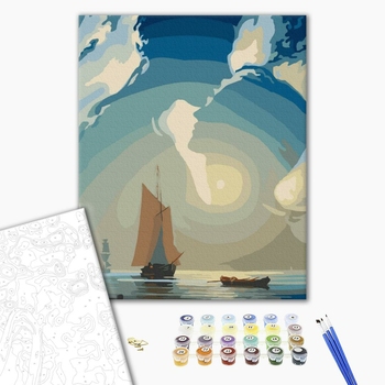 Картина по номерам Природа - Вітрило в небі