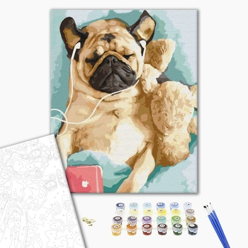 Картина по номерам Тварини, птахи та риби - У лапу з часом