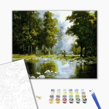 Картина по номерам Природа - Галявина в лісі