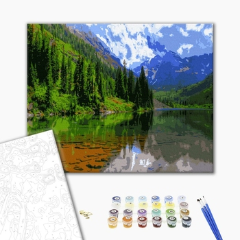 Картина по номерам Природа - Тиха гірська гладь