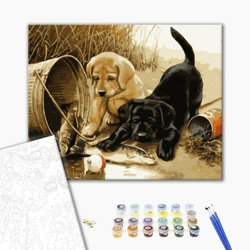 Картина по номерам Тварини, птахи та риби - Чотирилапі пригоди