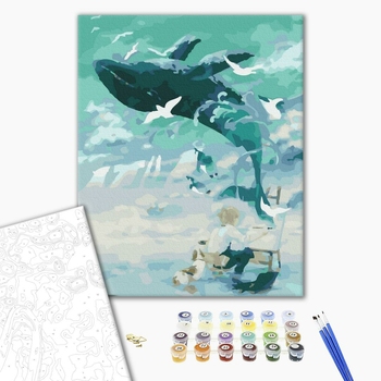 Картина по номерам Абстракції - Китове полотно