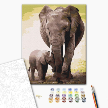 Первые дни слоненка