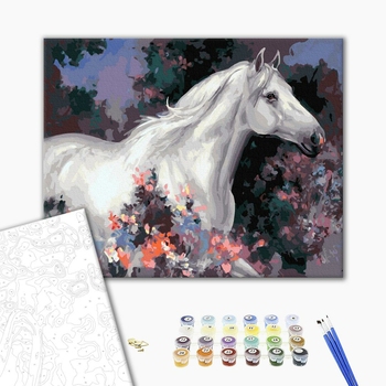 Картина по номерам Тварини, птахи та риби - Скакун в квітах