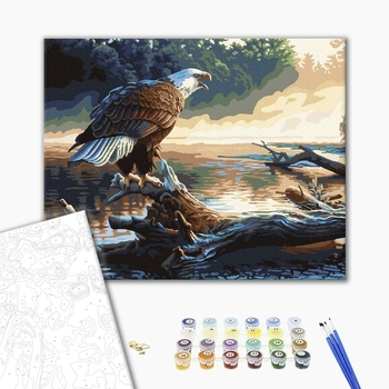Картина по номерам Тварини, птахи та риби - Орел на краю світу