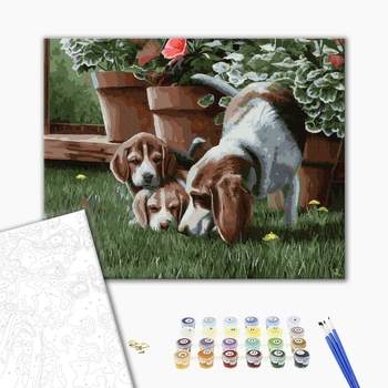 Картина по номерам Тварини, птахи та риби - Мисливські уроки