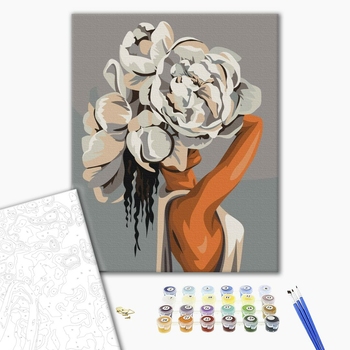 Картина по номерам Люди на картинах - Екзотичний піон