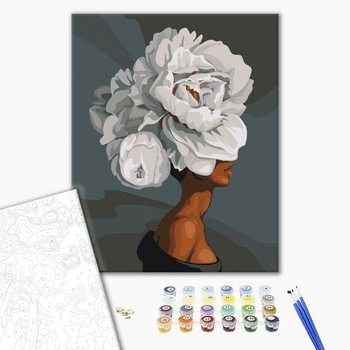 Картина по номерам Люди на картинах - Піони в профіль