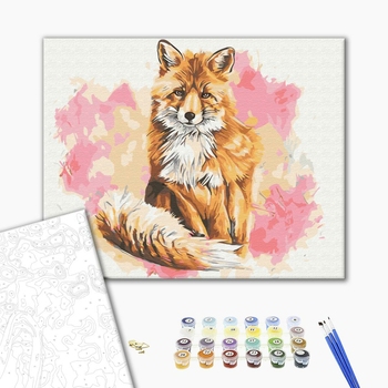 Картина по номерам Тварини, птахи та риби - Лисиця красуня