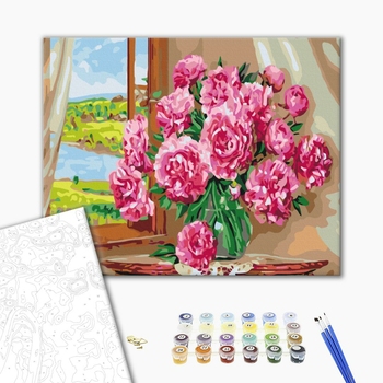 Яркие пионы