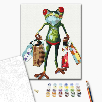 Картина по номерам Тварини, птахи та риби - Покупець зі ставка