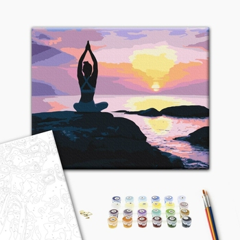 Картина по номерам Люди на картинах - Ранкова медитація