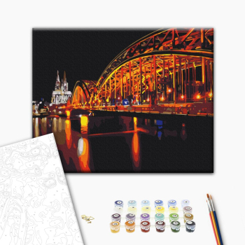 Картина по номерам Города - Кольори нічного міста