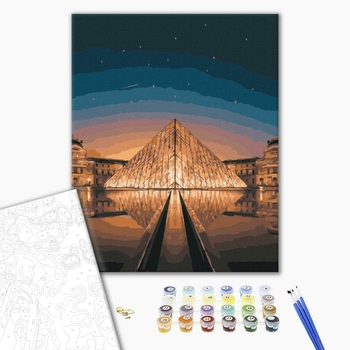 Картина по номерам Авторські колекції - Нічний Лувр