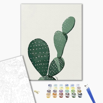 Картина по номерам Квіти - Кактус Мехіко