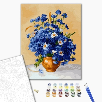 Картина по номерам Квіти - Польовий букет