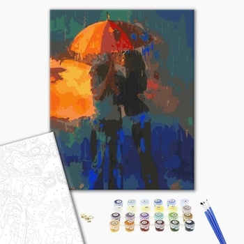 Картина по номерам Романтика - Романтичні барви дощу