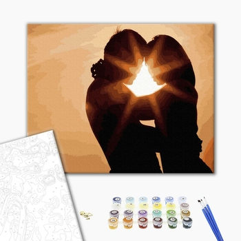 Картина по номерам Романтика - Сонячне кохання