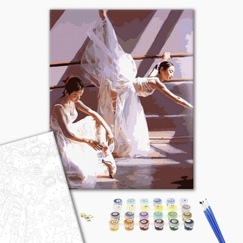 Картина по номерам Люди на картинах - Балерини перед прем'єрою