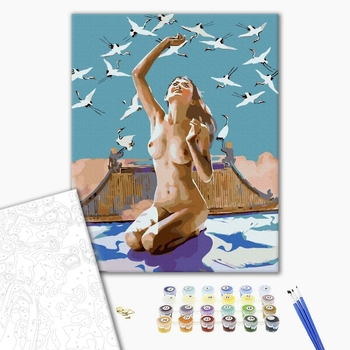 Картина по номерам Люди на картинах - Вільна пташка