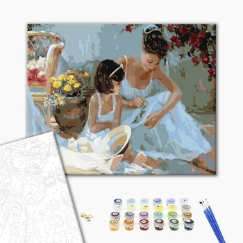 Картина по номерам Репродукції художників - Вишивальниці. Володимир Волегов