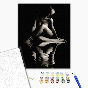 Картина по номерам Люди на картинах - Оголене відзеркалля