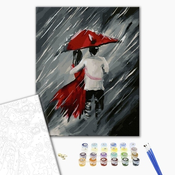 Картина по номерам Романтика - Грозове кохання