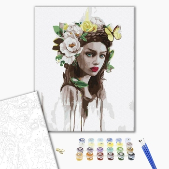 Картина по номерам Люди на картинах - Заквітчана німфа