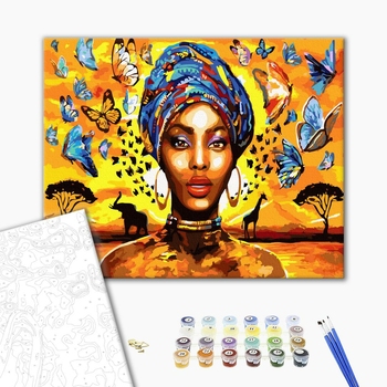 Картина по номерам Люди на картинах - Душа Африки