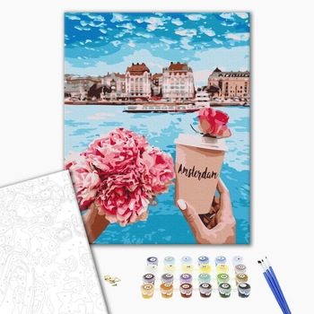 Картина по номерам Авторські колекції - Прогулянка з піонами