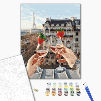 Картина по номерам Авторські колекції - Бокали Парижу
