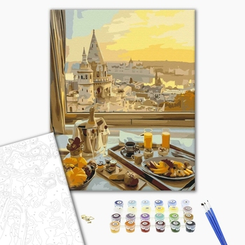 Картина по номерам Авторські колекції - Завтрак с видом на старый город
