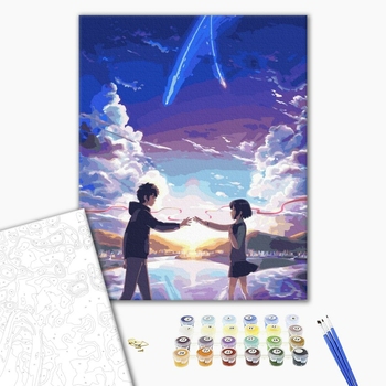 Картина по номерам Люди на картинах - Твоє ім'я. Аніме