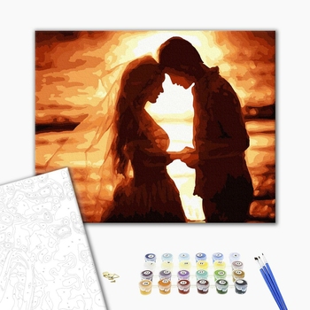 Картина по номерам Романтика - Обітниці на заході сонця