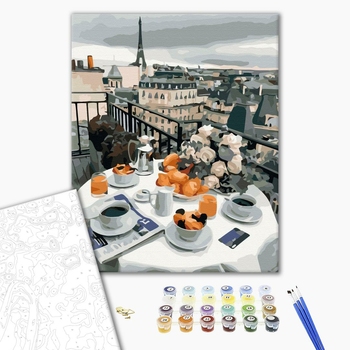 Картина по номерам Авторські колекції - Бізнес сніданок в Парижі