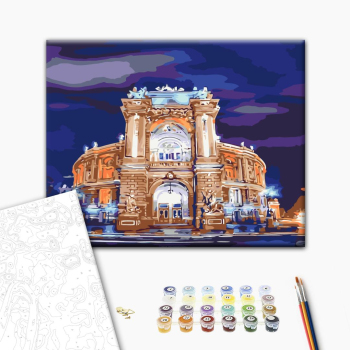 Картина по номерам Українські міста та ландшафти - Оперний театр Одеса. Колесніков Дмитро