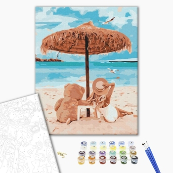 Картина по номерам Люди на картинах - Комфортний відпочинок