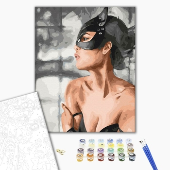 Картина по номерам Люди на картинах - Жінка-кішка