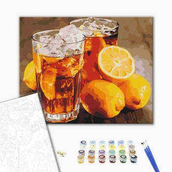 Картина по номерам Натюрморти - Охолоджуючий лимонад